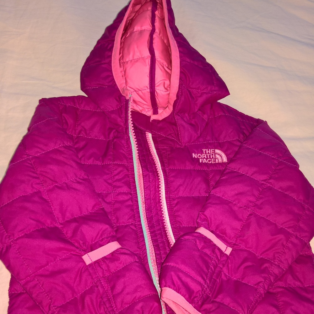 North Face Hot Pink Thermo Jacket
